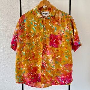 Lightweight Camp Collar Floral Shirt